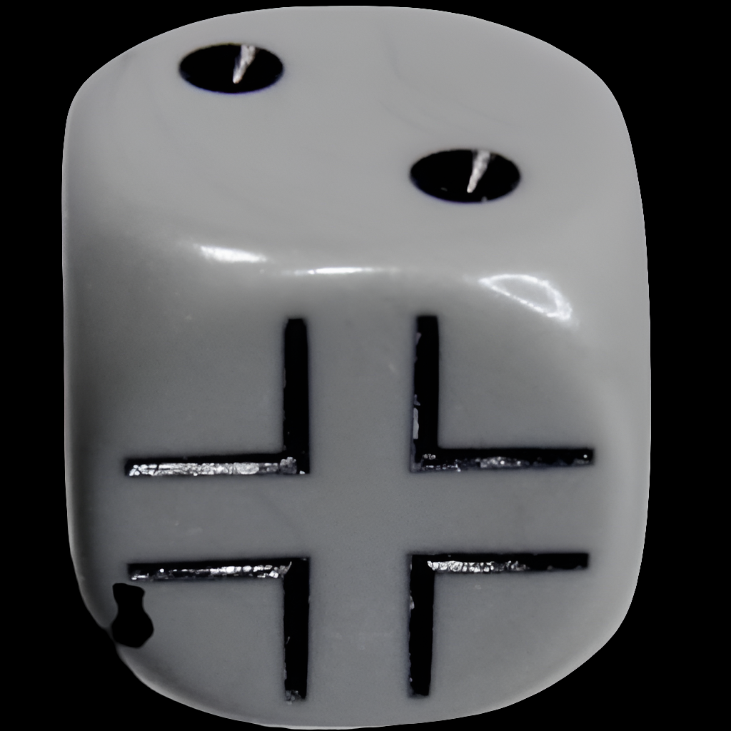 WW2 German Dice Set - 12 D6 16mm Dice - Opaque Dice Block Dark Grey/Black
