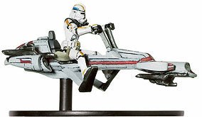 STAR WARS MINIATURES - Universe 02 - Clone Trooper on BARC Speeder - Rare