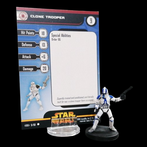 STAR WARS MINIATURES - Revenge of the Sith 09 - Clone Trooper - Common