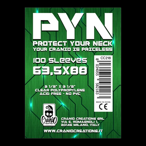100 Sleeves PYN 63,5x88 "CARD GAME"
