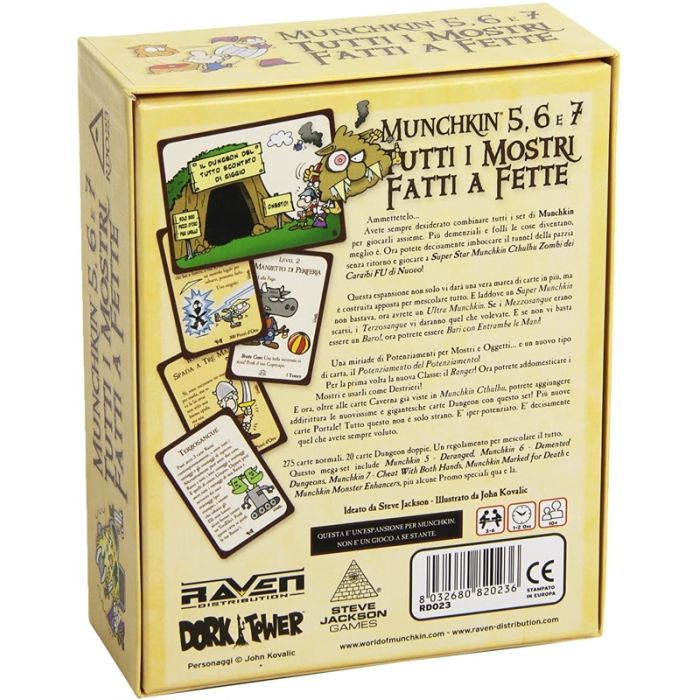 Munchkin 5, 6 e 7 - Tutti i Mostri Fatti a Fette - Versione Italiana