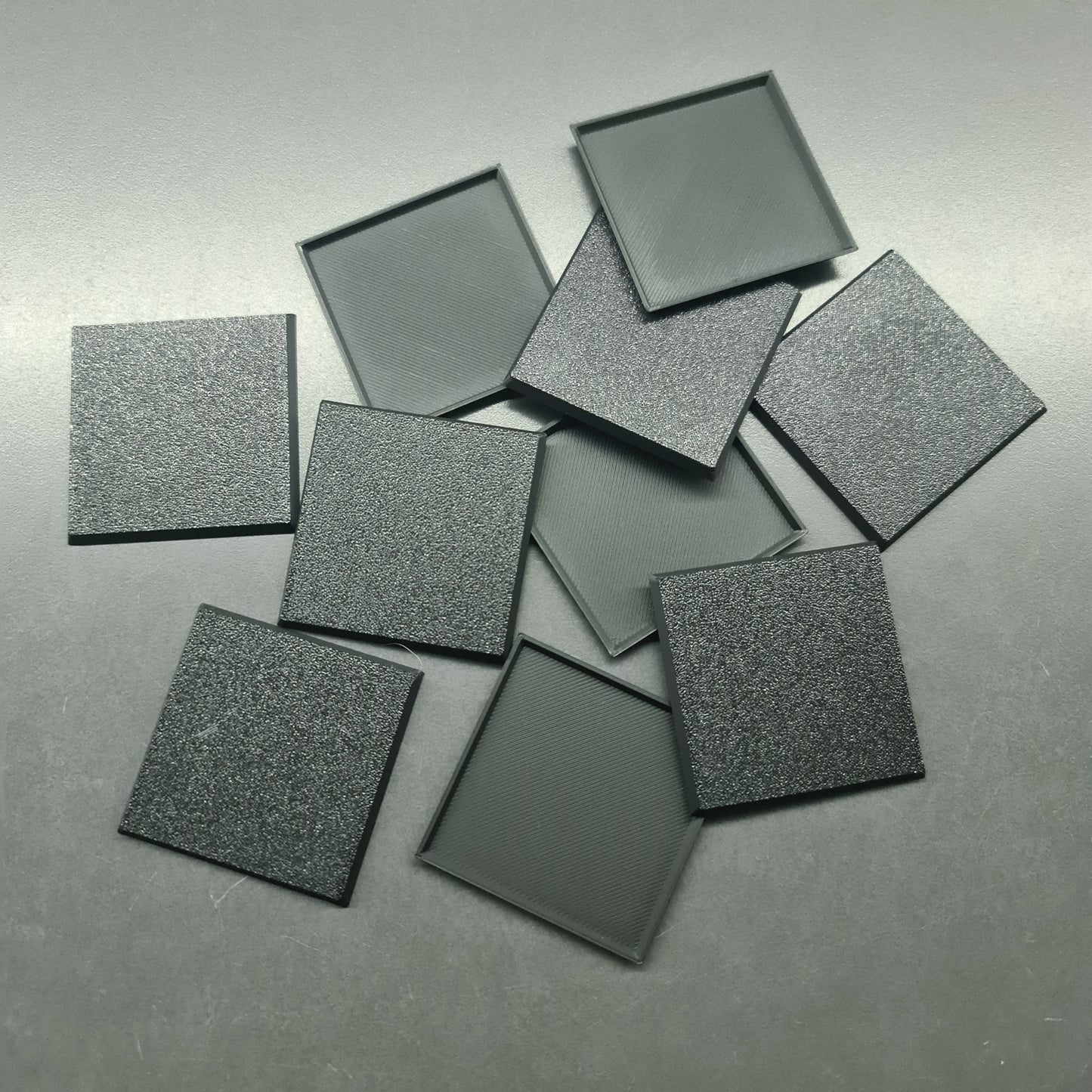 3D Printed - 10x Square bases 50x50mm with space for 2mm thick magnets