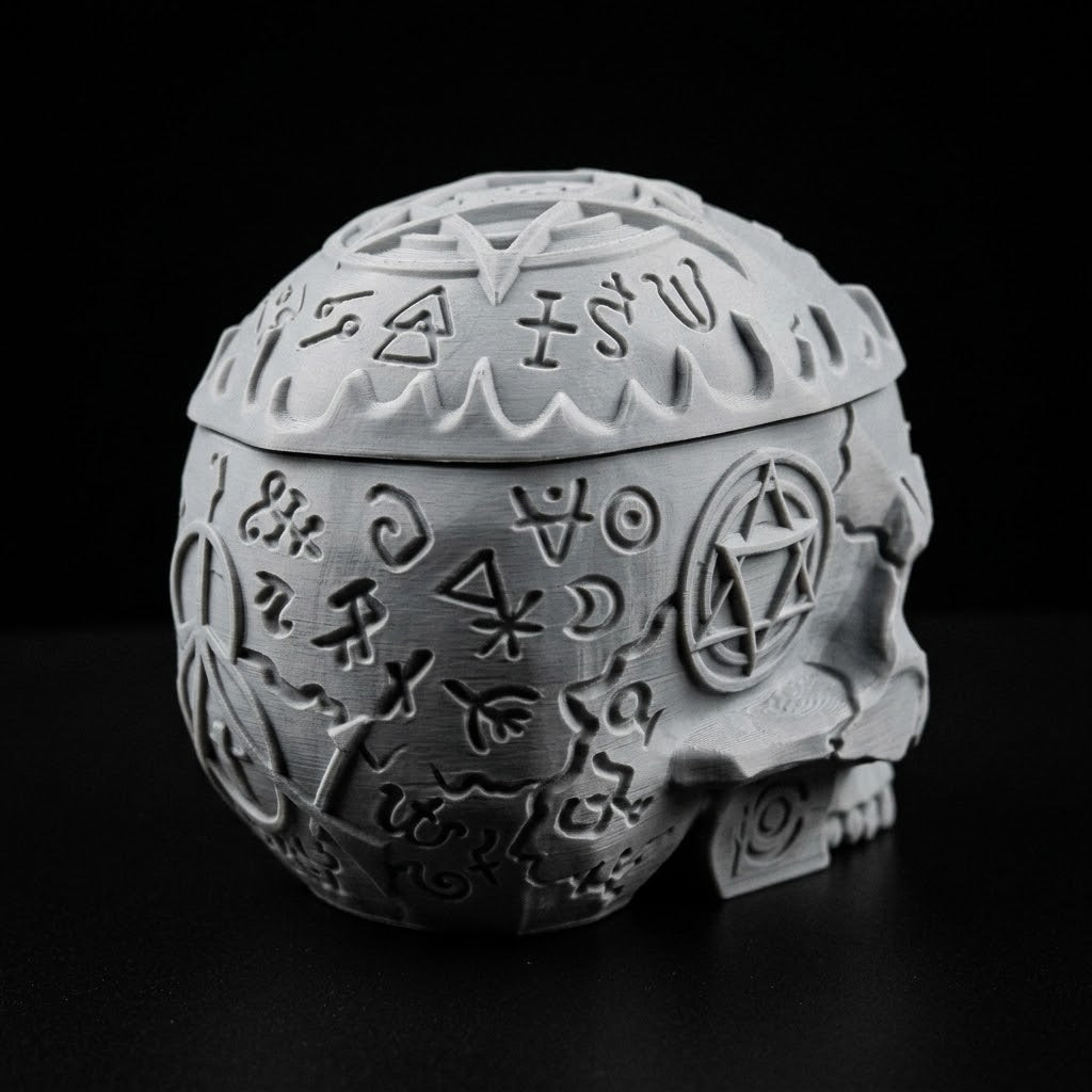 3D Printed Dice Vault - Arcane Skull