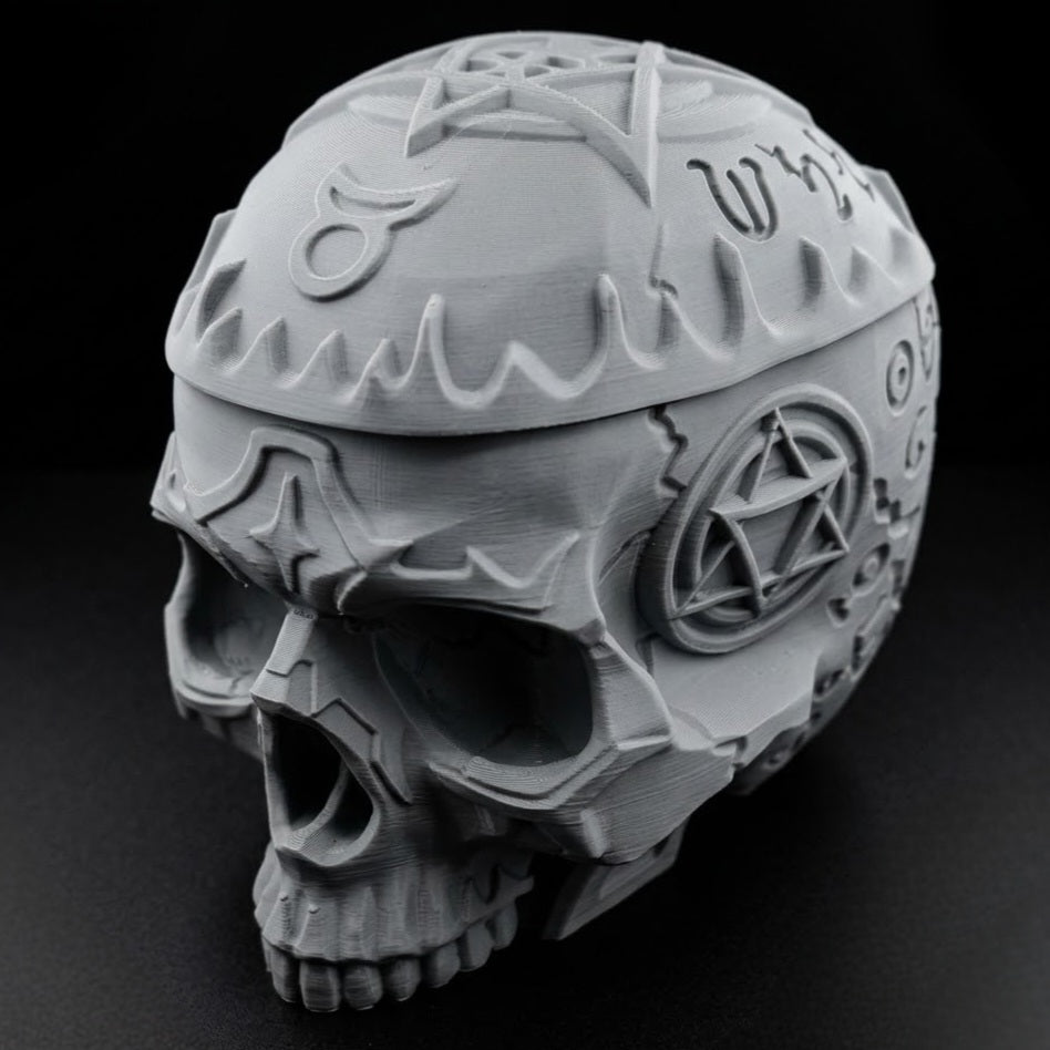 3D Printed Dice Vault - Arcane Skull