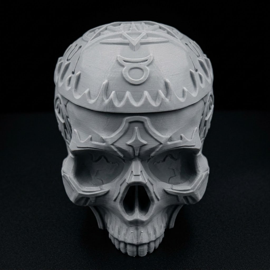 3D Printed Dice Vault - Arcane Skull