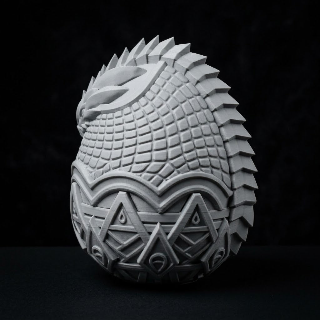 3D Printed Dice Vault - Dragon Egg