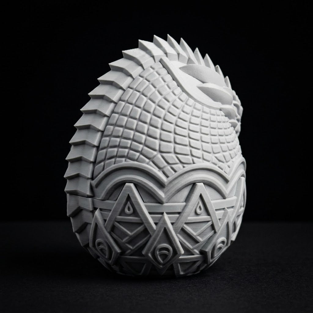 3D Printed Dice Vault - Dragon Egg