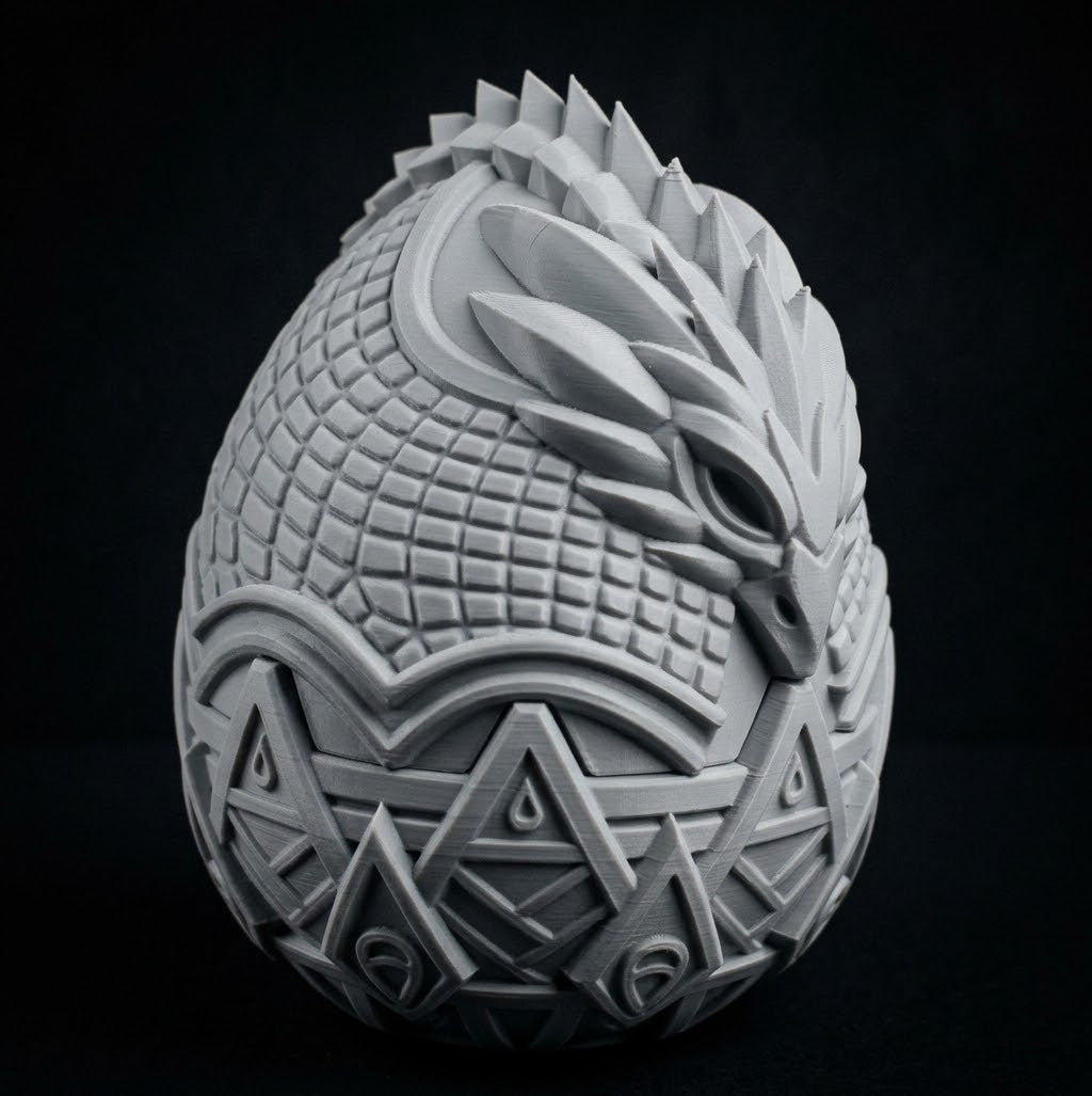 3D Printed Dice Vault - Dragon Egg