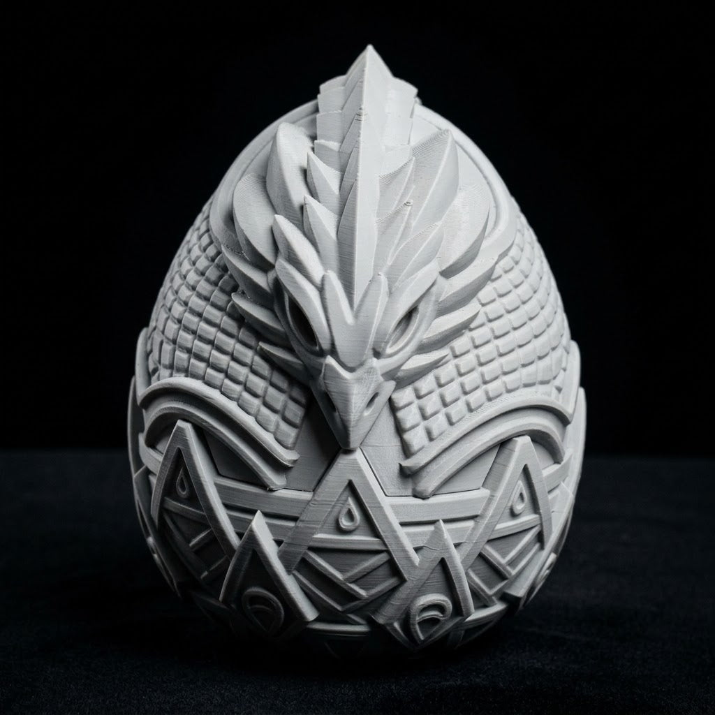 3D Printed Dice Vault - Dragon Egg