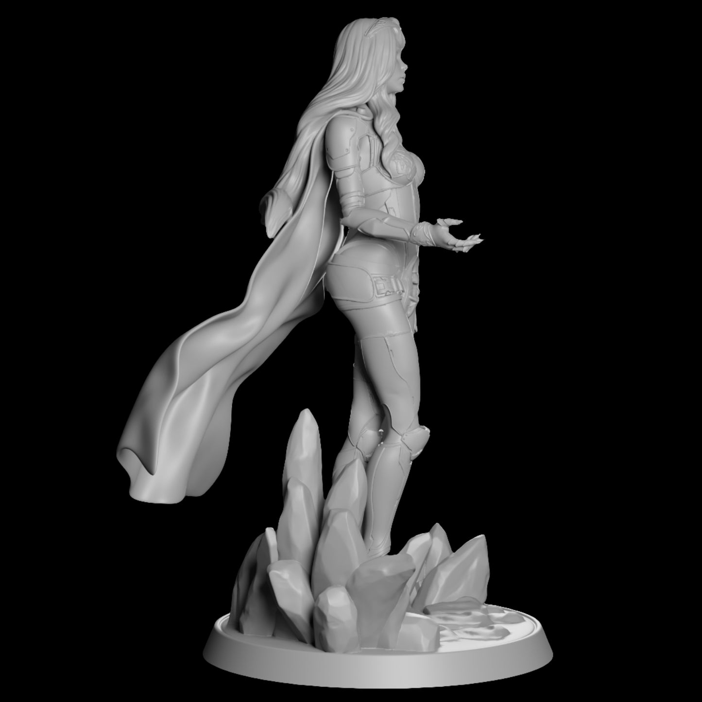 Hannah - The Ice Queen - Pre-supported STL - 170mm & 32mm (SFW & NSFW) - Digital STL 3D printable