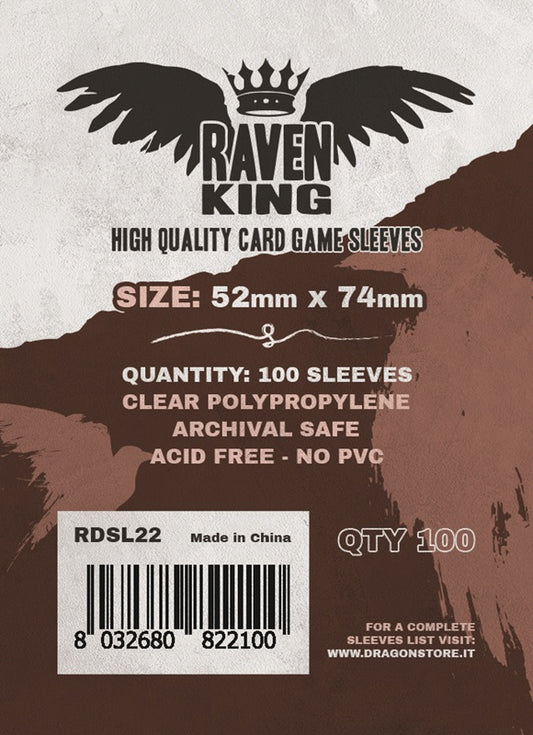 100 Sleeves RAVEN KING 52x74
