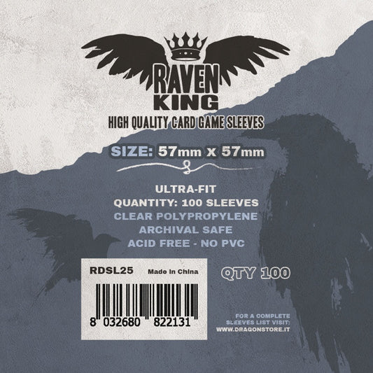 100 Sleeves RAVEN KING 57x57