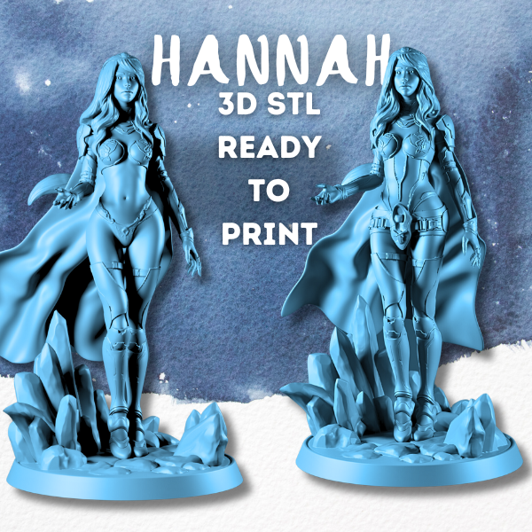 BUNDLE Hanna/Kate/Saora Pre-Supported STL - 170mm & 32mm (SFW & NSFW) - Digital STL 3D Printable