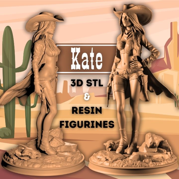 BUNDLE Hanna/Kate/Saora Pre-Supported STL - 170mm & 32mm (SFW & NSFW) - Digital STL 3D Printable
