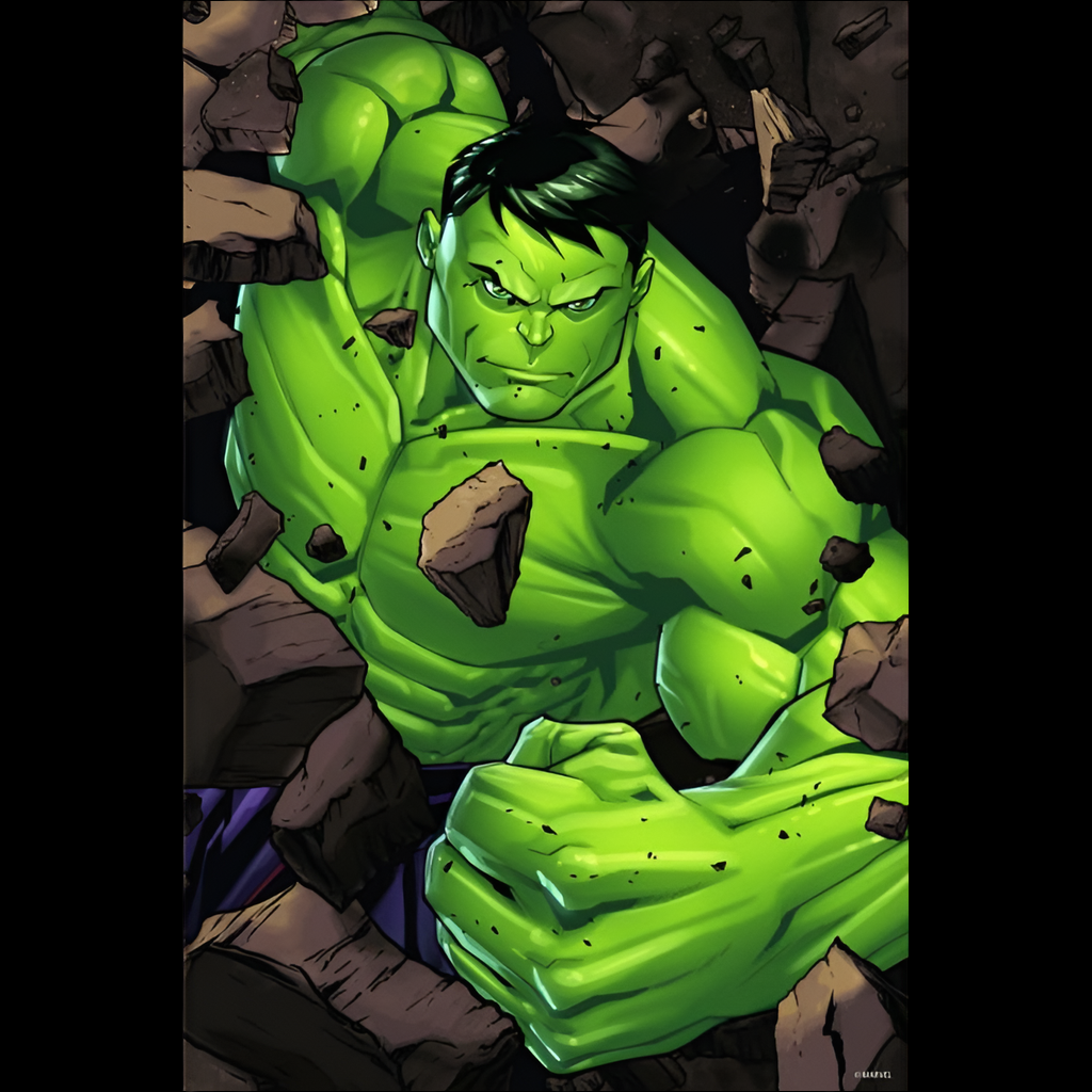 3D Effect Puzzle - 300 Pieces - Marvel The Hulk - Tin Box