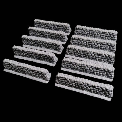 10x Straight Wall Section - 3D PRINTED