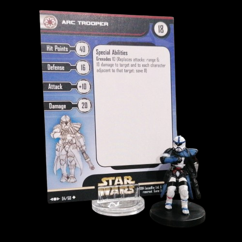 STAR WARS MINIATURES - Clone Strike 04 - ARC Trooper - Uncommon