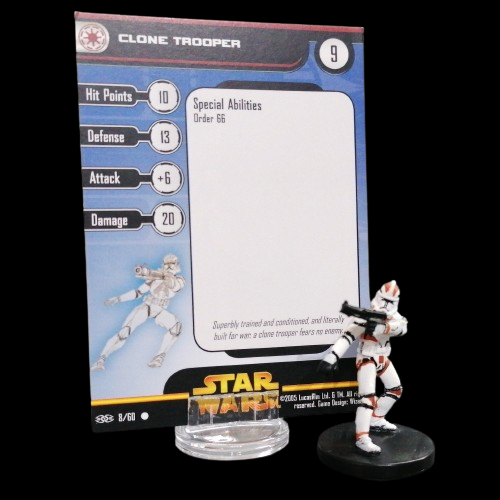 STAR WARS MINIATURES - Revenge of the Sith 08 - Clone Trooper - Common