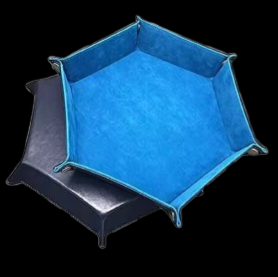 Dice Tray - Hexagonal - Purple/Black