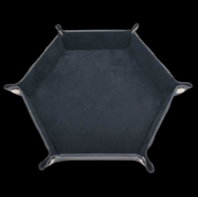 Dice Tray - Hexagonal - Black/Black