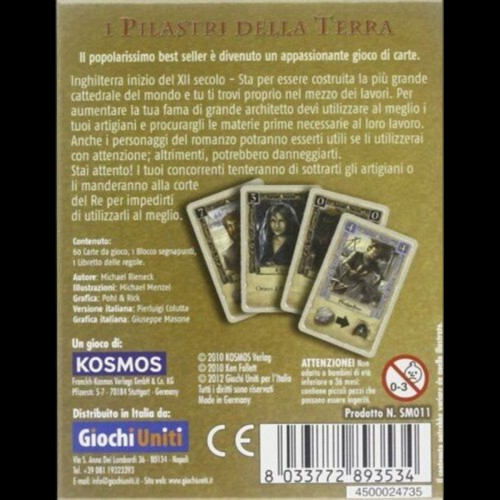 I Pilastri della Terra - Gioco di Carte - Versione Italiana