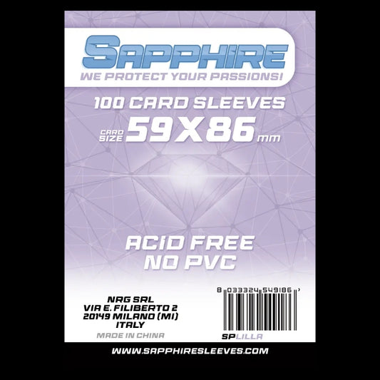 100 Sleeves SAPPHIRE 59x86 "LILLA"