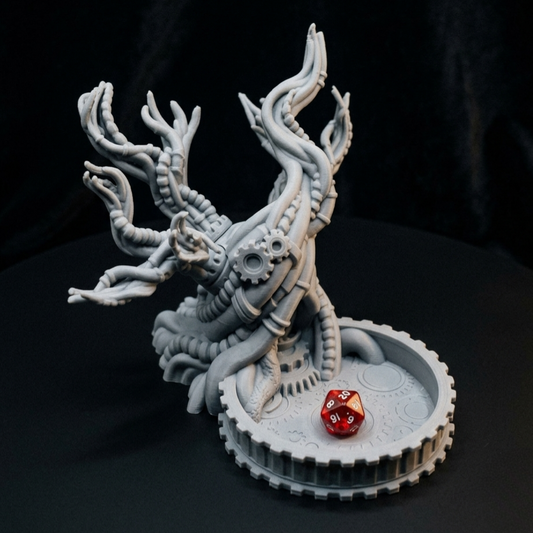 3D Printed Dice Tower - Steampunk Tree
