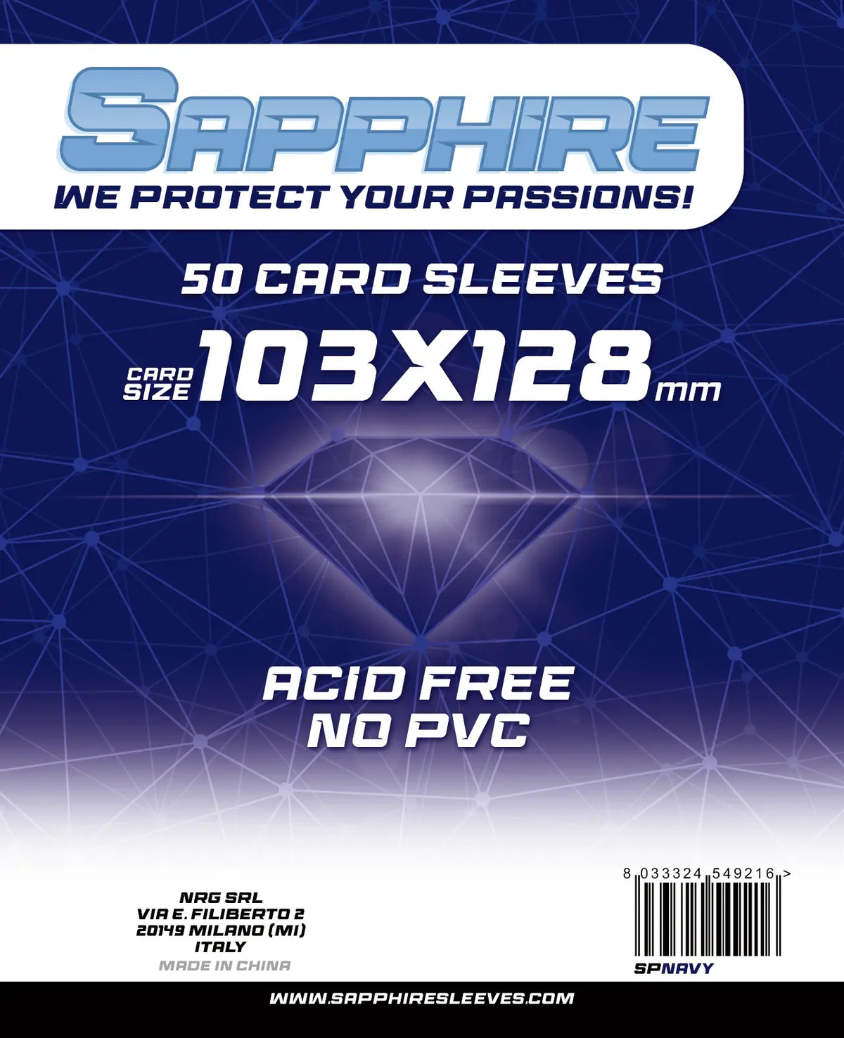 50 Sleeves SAPPHIRE 103x128 "NAVY"