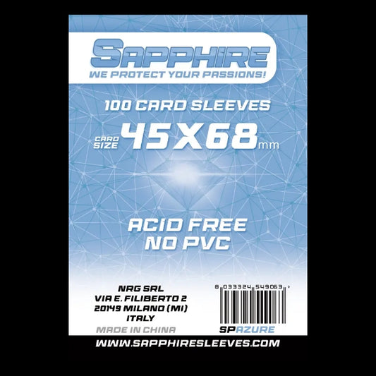 100 Sleeves SAPPHIRE 45x68 "AZURE"