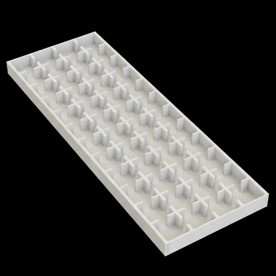 Raaco Insert Double Size 1/4 high (1,10cm) for 1.6cm (5/8") counters - Closed Edges