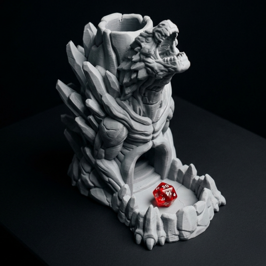 3D Printed Dice Tower - Godzilla