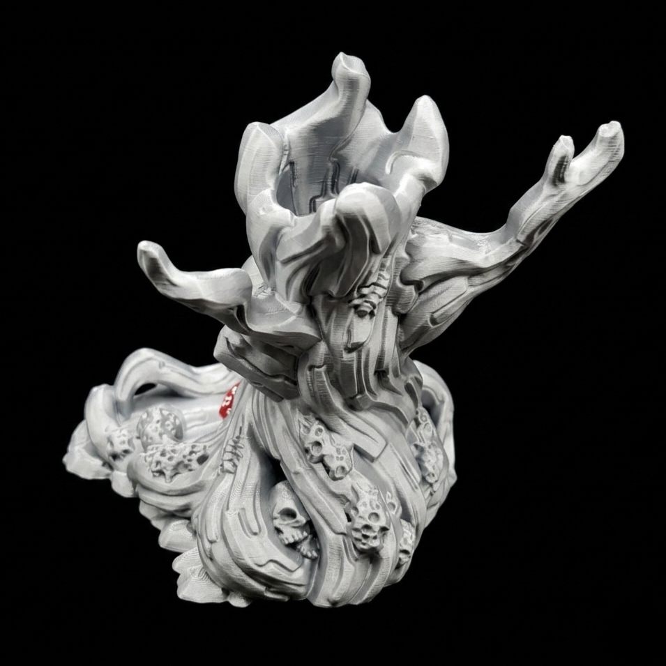 3D Printed Dice Tower - Skull Tree
