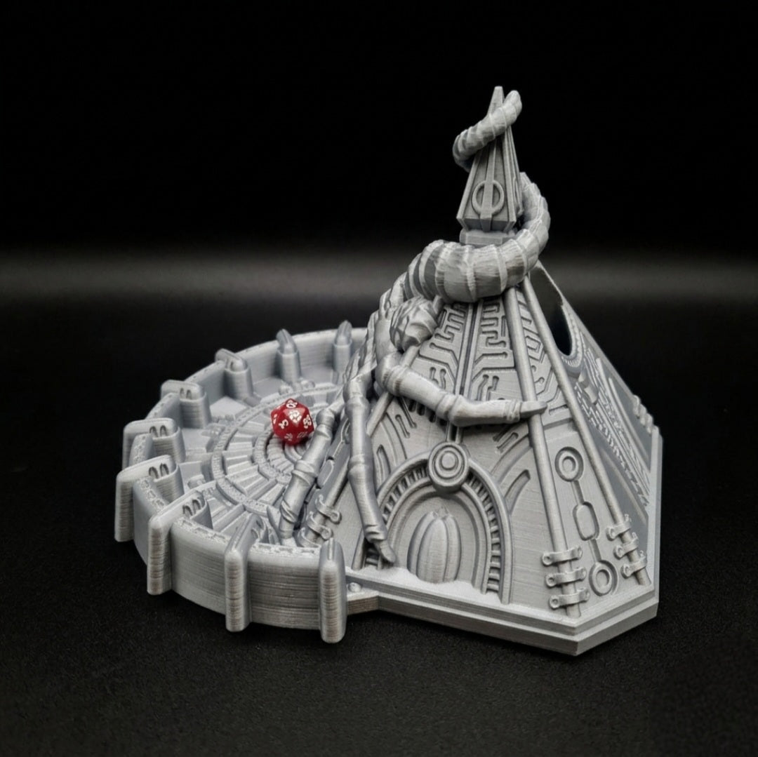 3D Printed Dice Tower - Alien Pyramid