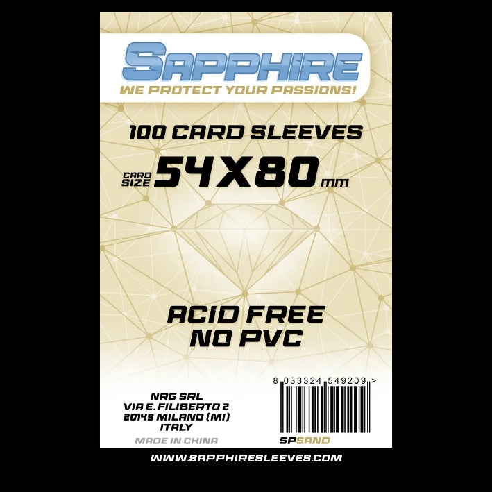 100 Sleeves SAPPHIRE 54x80 "SAND"