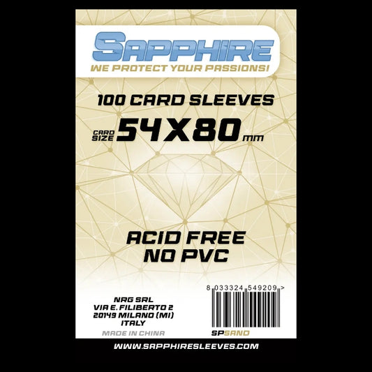 100 Sleeves SAPPHIRE 54x80 "SAND"