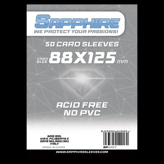 50 Sleeves SAPPHIRE 88x125 "GREY"