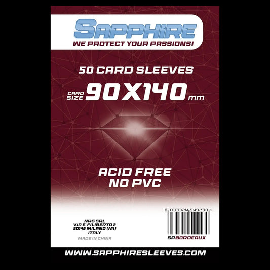 50 Sleeves SAPPHIRE 90x140 "BORDEAUX"