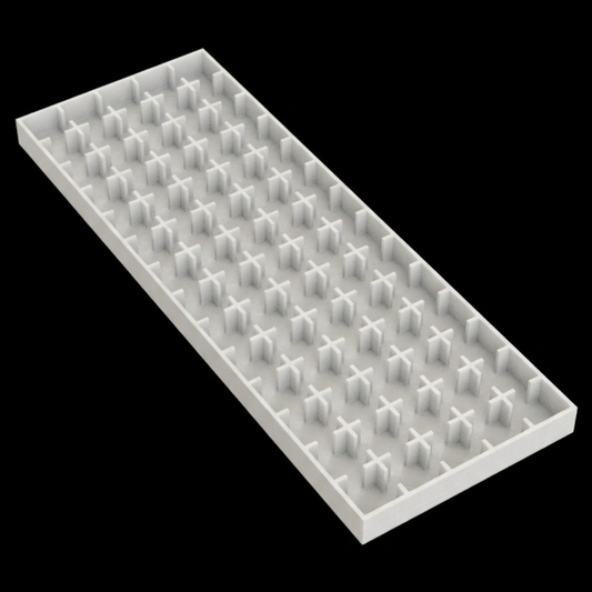 Raaco Insert Double Size 1/4 high (1,10cm) for 1.2cm (1/2") counters - Closed Edges