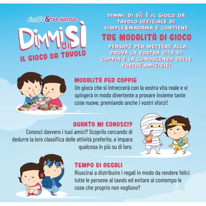 Simple&Madama - Dimmi di Sì - Il Gioco da Tavolo - Versione Italiana